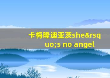 卡梅隆迪亚茨she’s no angel